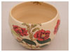 A Bali stoneware high jar, decorated with camellias on cream background - second view.