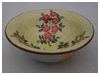 A Bali stoneware bowl decorated with wild roses - second view.