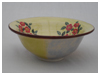 A Bali stoneware bowl decorated with wild roses - second view.
